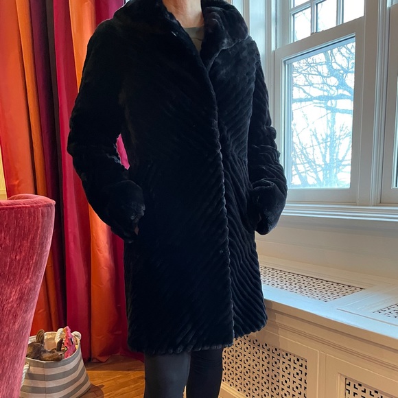 Onyx sheared beaver coat - Picture 8 of 8